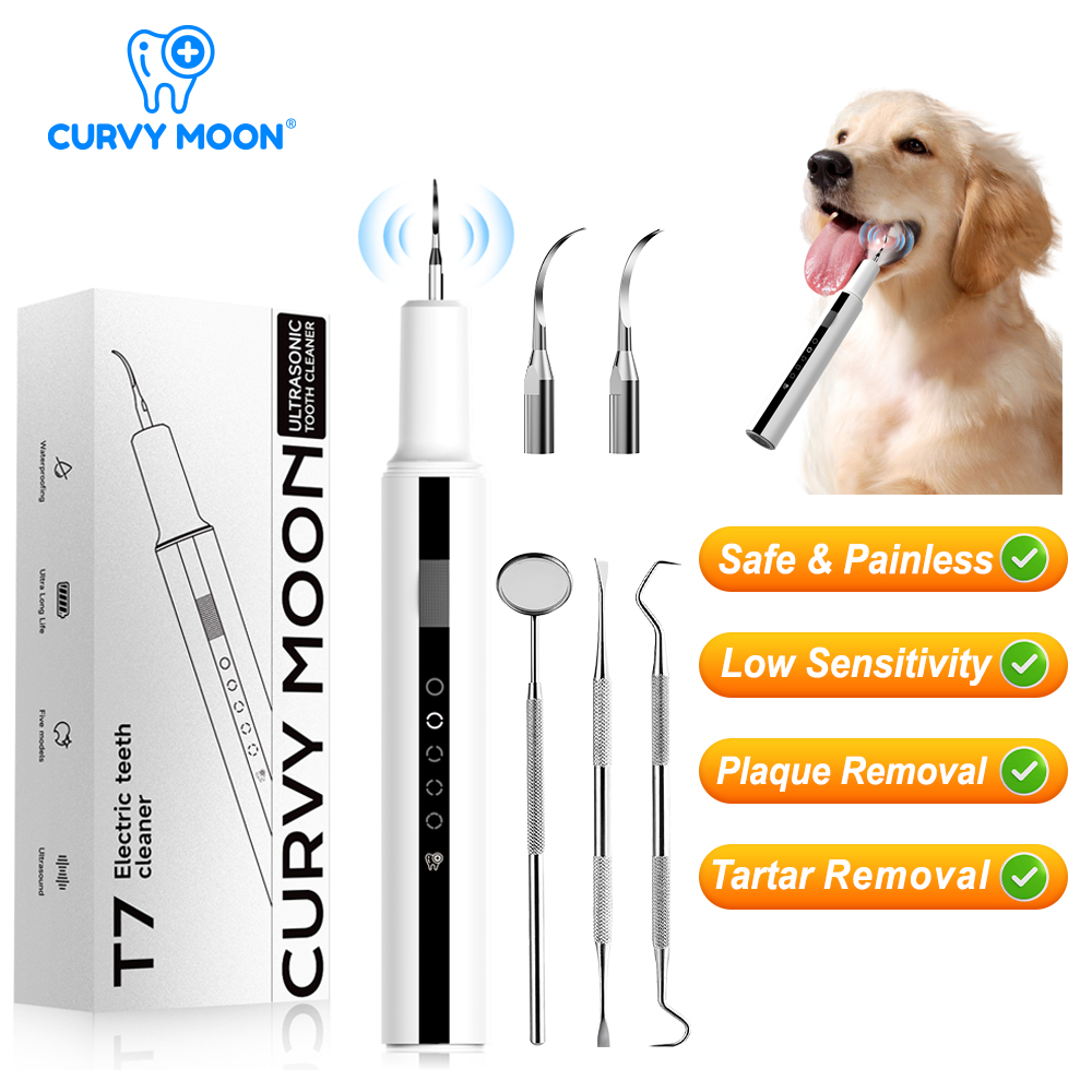 Teeth Whitening Mouthwash - CURVY MOON Nettoyeur dentaire ultrasonique pour