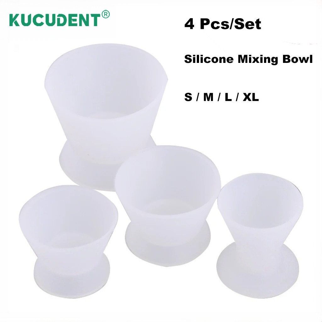 Teeth Whitening Kit - 4 pièces/ensemble de gobelets en silicone