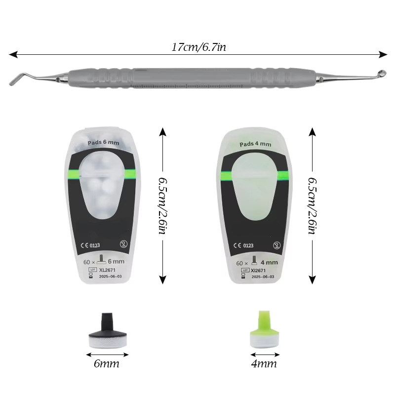 Teeth Whitening Kit - Kit Composite dentaire avec tampon en