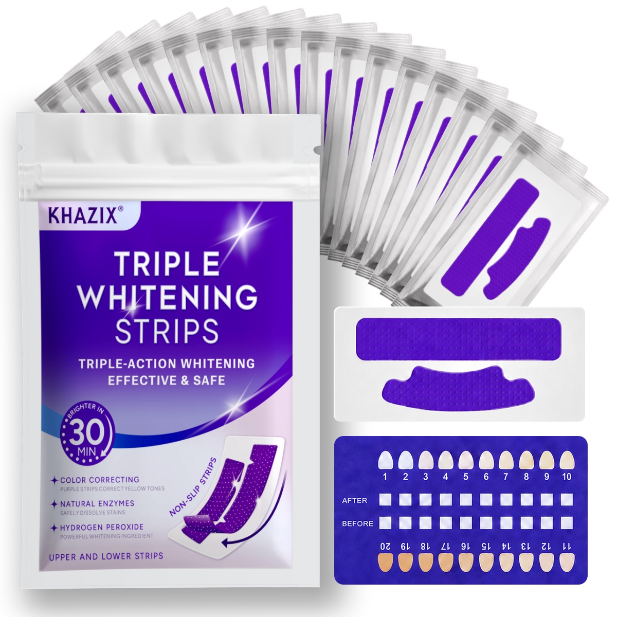7 bandes de soins dentaires po - Teeth Whitening Kit avis et prix